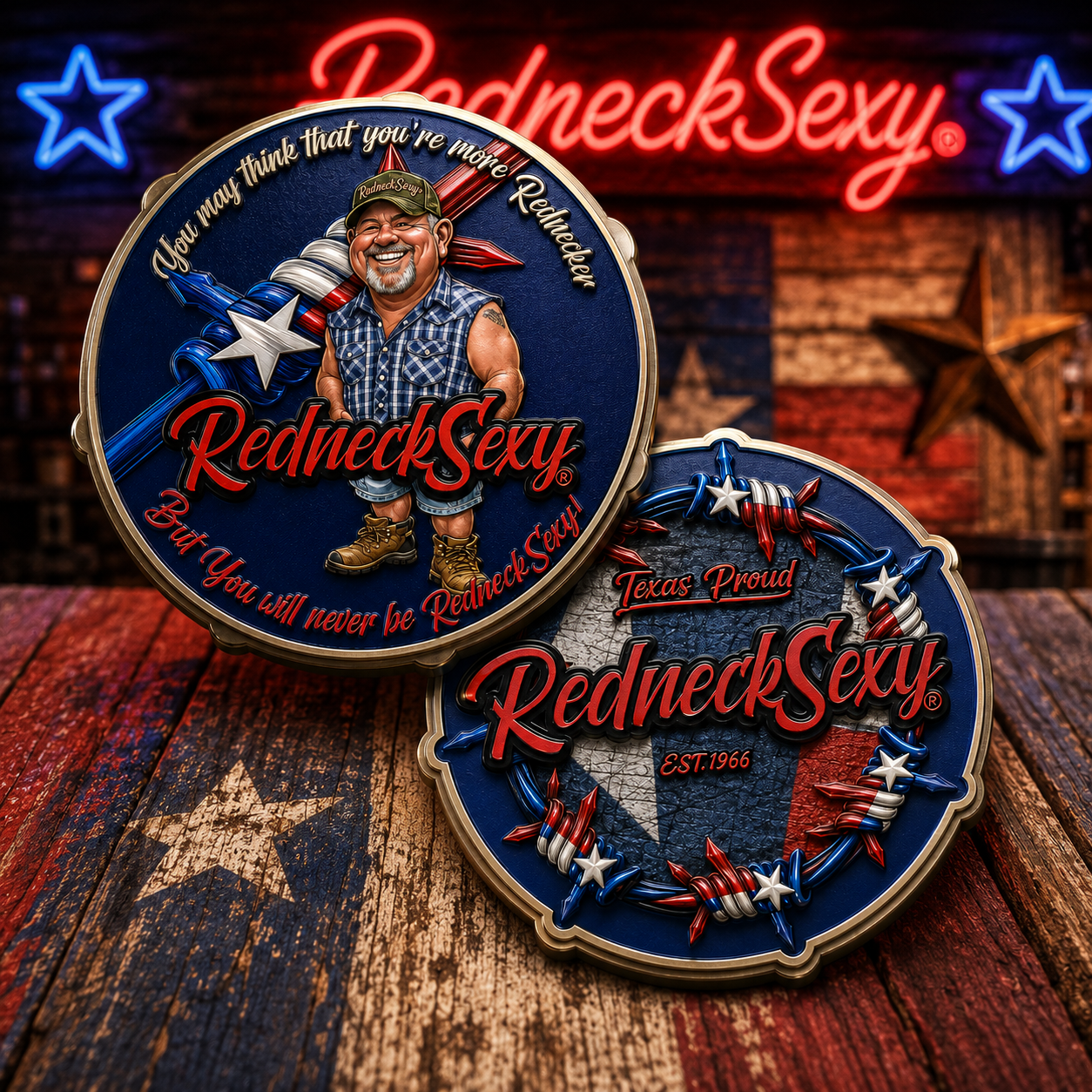 RedneckSexy® 1st Edition Challenge Coin