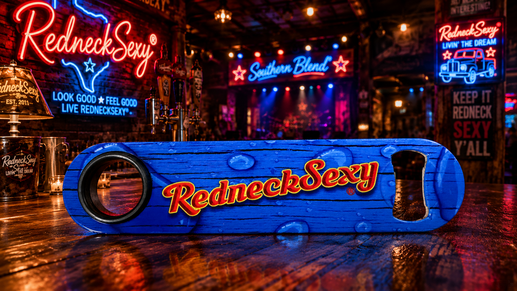 RedneckSexy® Wet Blue Bottle Opener