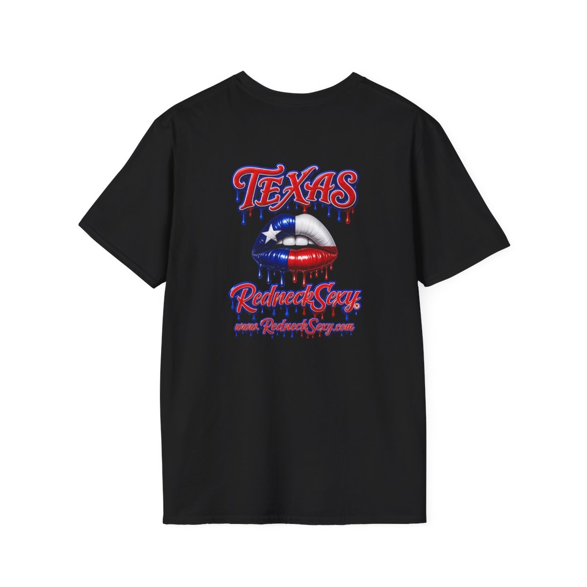 Texas Dripping Lips Back Logo T-Shirt